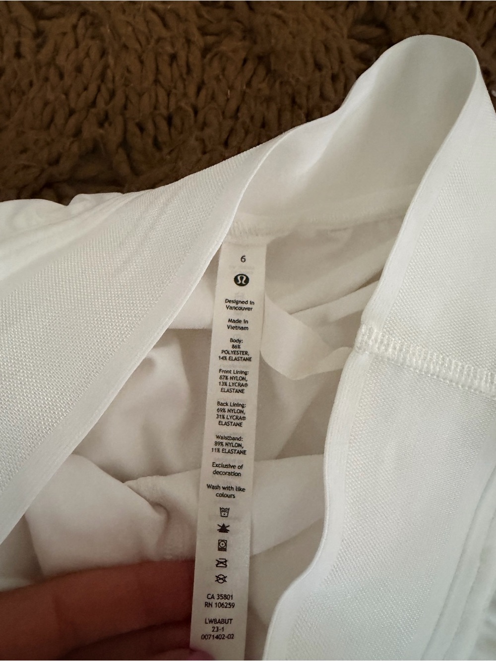 lululemon athletica White Tiered Mini Skort - Picture 3 of 4